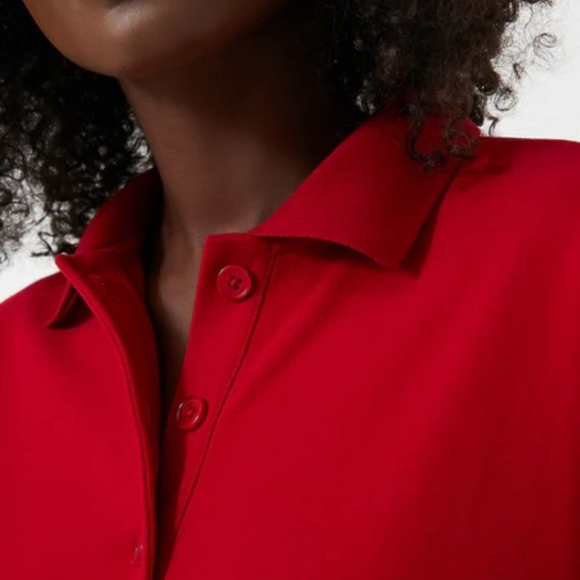 Pomander Place Red Bode Polo Sweatshirt SZ Large NWT - Picture 9 of 12